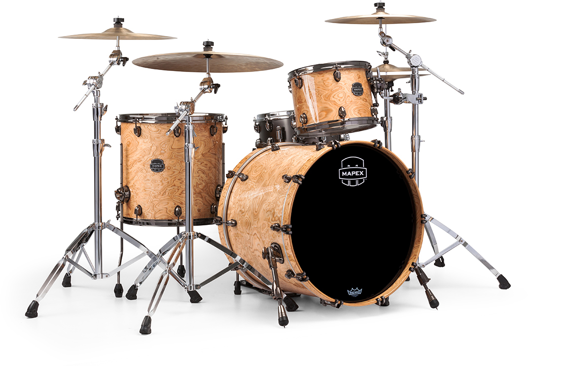 MAPEX SATURN V EXOTIC ROCK 3-PIECE SHELL PACK WITH SONICLEAR EDGE