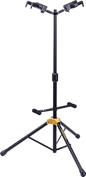 AUTO GRIP SYSTEM (AGS) DOUBLE GUITAR STAND, FOLDABLE BACKREST